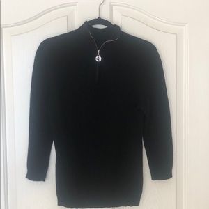 Tory Burch 100% Cashmere Zip Sweater
